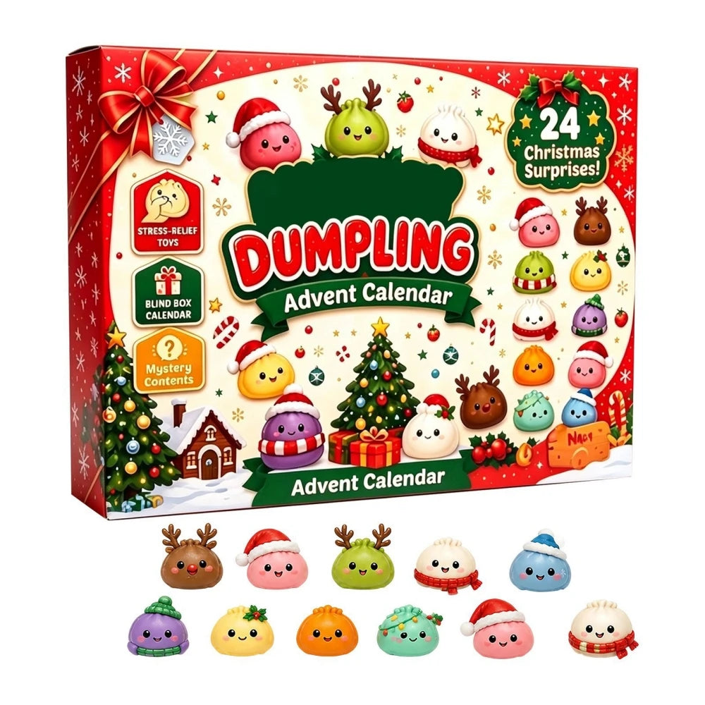 24-day dumpling squishy advent calendar box